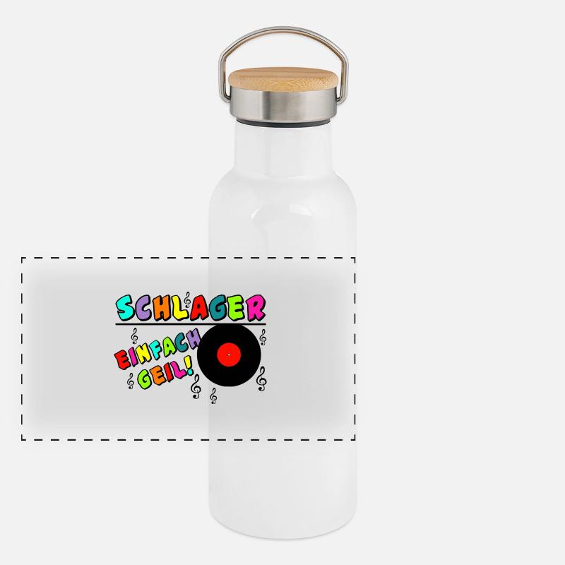 Schlager einfach geil ............................ Panoramic Thermal Bottle with Bamboo Lid