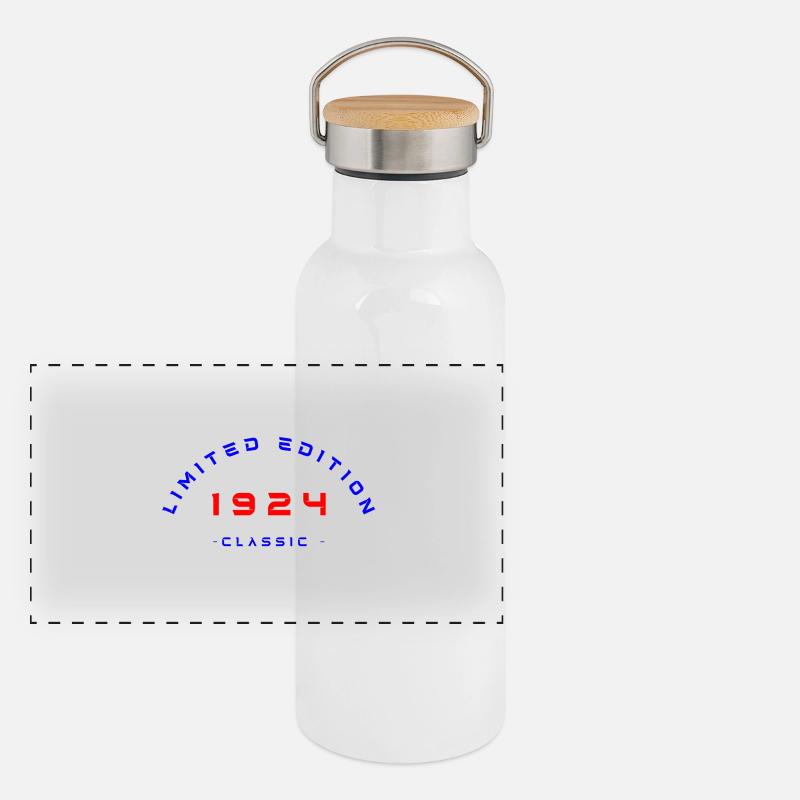 1924 Édition limitée Gourde isotherme avec bouchon en bambou