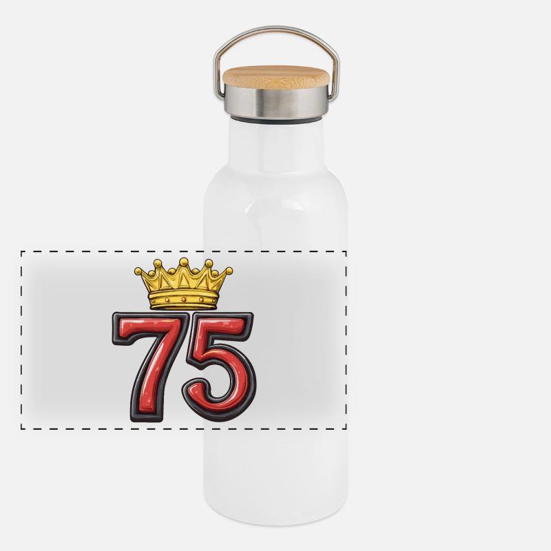 75 Number Krone Panoramic Thermal Bottle with Bamboo Lid