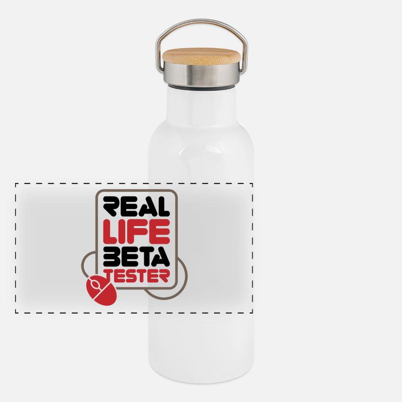 Testeurs bêta de la vie réelle! Gourde isotherme avec bouchon en bambou