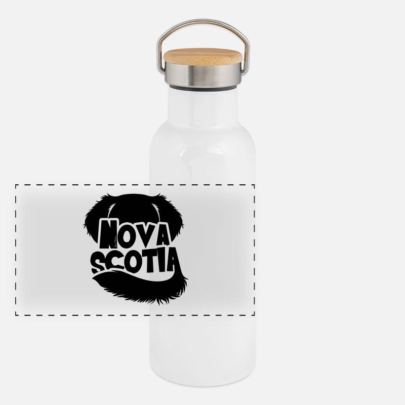 Nova Scotia Silhouette Gourde isotherme avec bouchon en bambou