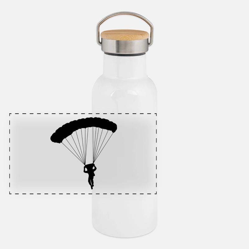 Parachutist Panoramic Thermal Bottle with Bamboo Lid