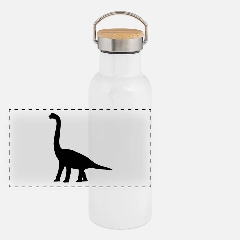Giant dinosaur Great gift kids idea Panoramic Thermal Bottle with Bamboo Lid
