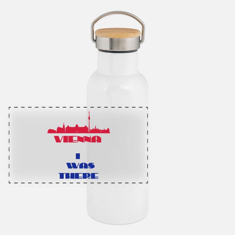 I Was There Vienna Panoramic Thermal Bottle with Bamboo Lid