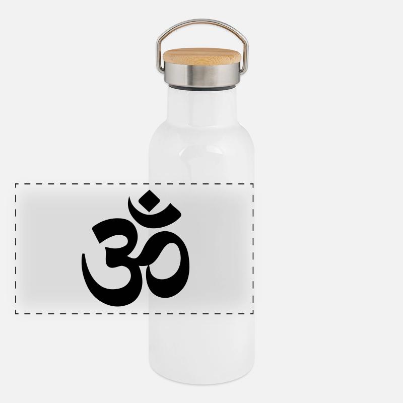 Om Panoramic Thermal Bottle with Bamboo Lid