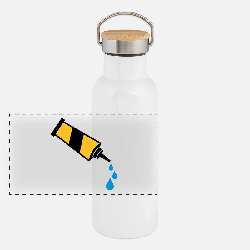 Kleber Panorama Thermosflasche mit Bambusdeckel