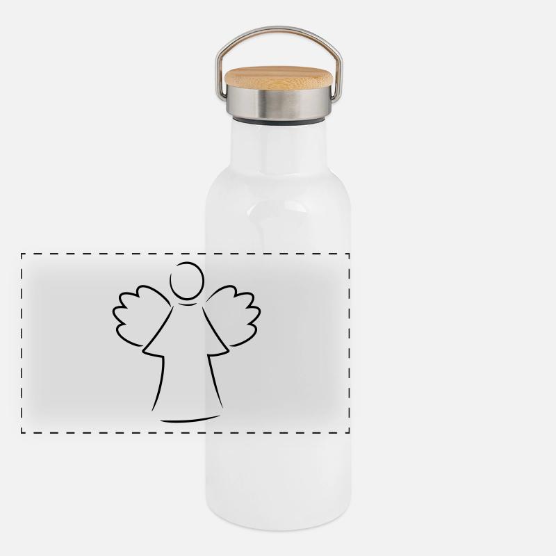 ange Gourde isotherme avec bouchon en bambou