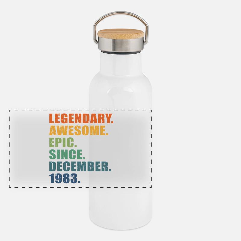 40e anniversaire, décembre 1983, 40e anniversaire Gourde isotherme avec bouchon en bambou
