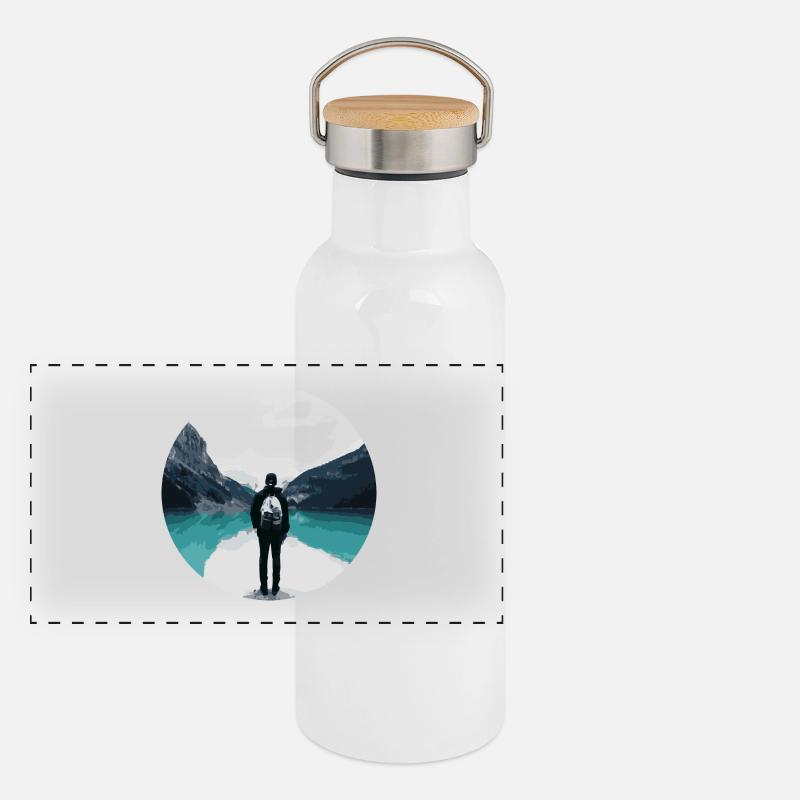 Adventure Panoramic Thermal Bottle with Bamboo Lid