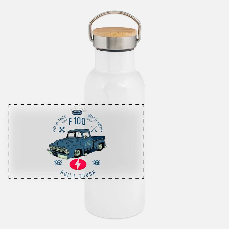 F100 Built Tough Gourde isotherme avec bouchon en bambou