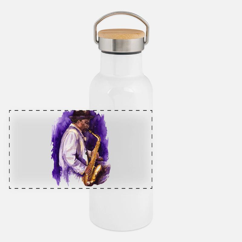 sax Panoramic Thermal Bottle with Bamboo Lid