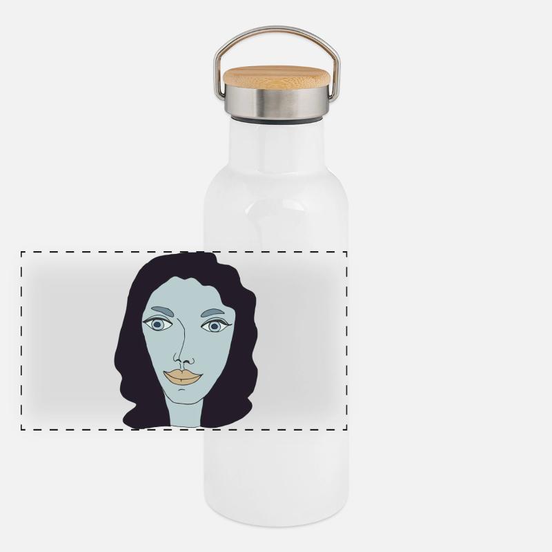 lady artwerk Gourde isotherme avec bouchon en bambou