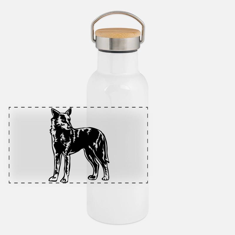 Hollandse Herder Panoramic Thermal Bottle with Bamboo Lid