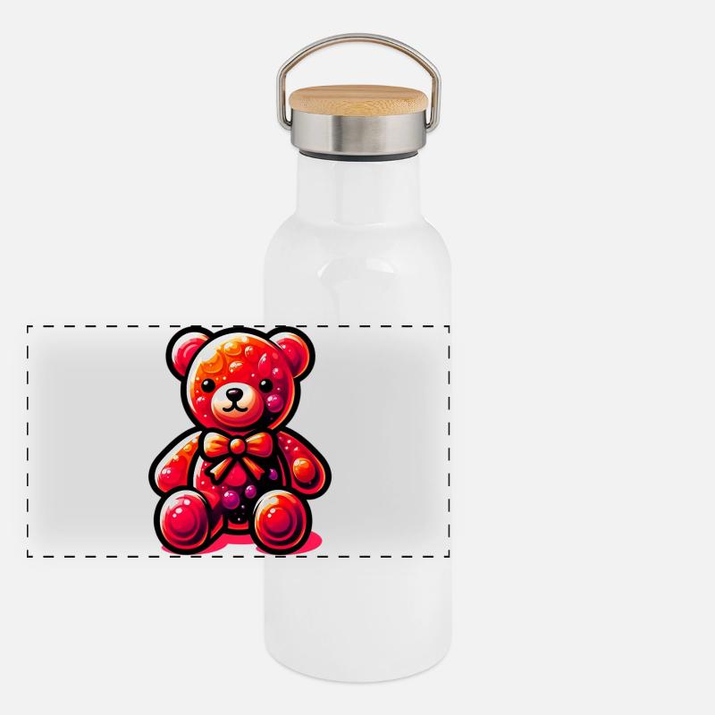 Bear Panoramic Thermal Bottle with Bamboo Lid