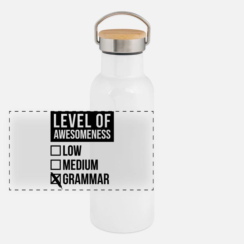 Grammar Panoramic Thermal Bottle with Bamboo Lid