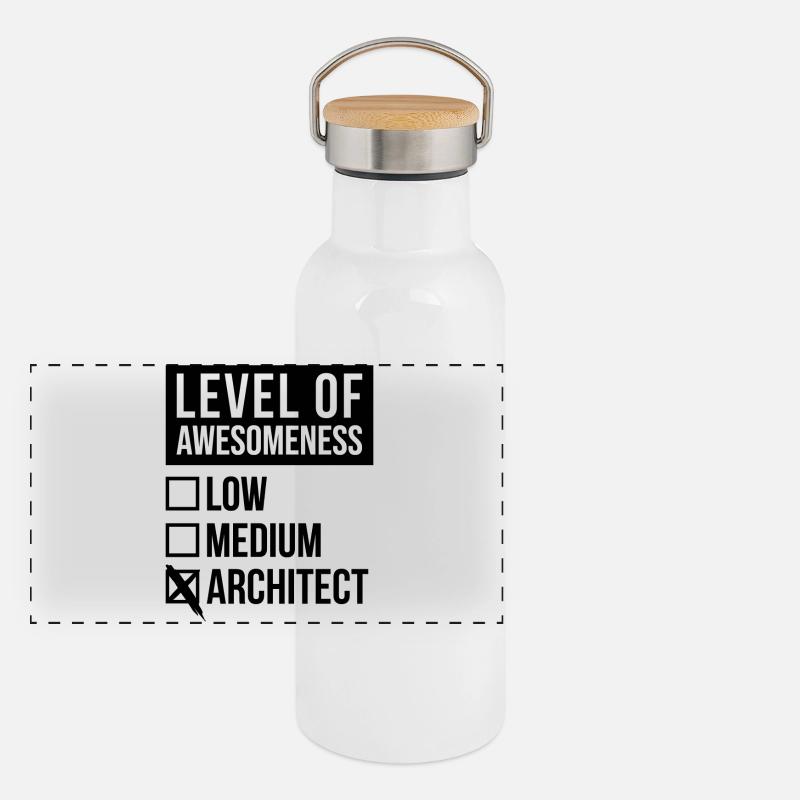 Architect Panoramic Thermal Bottle with Bamboo Lid
