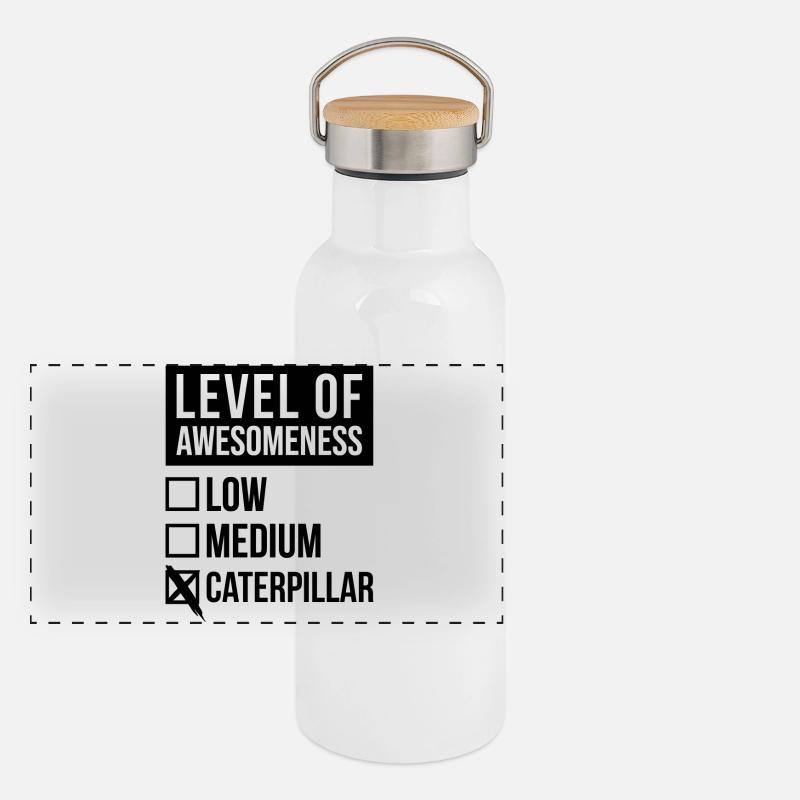 Panorama Thermosflasche mit Bambusdeckel