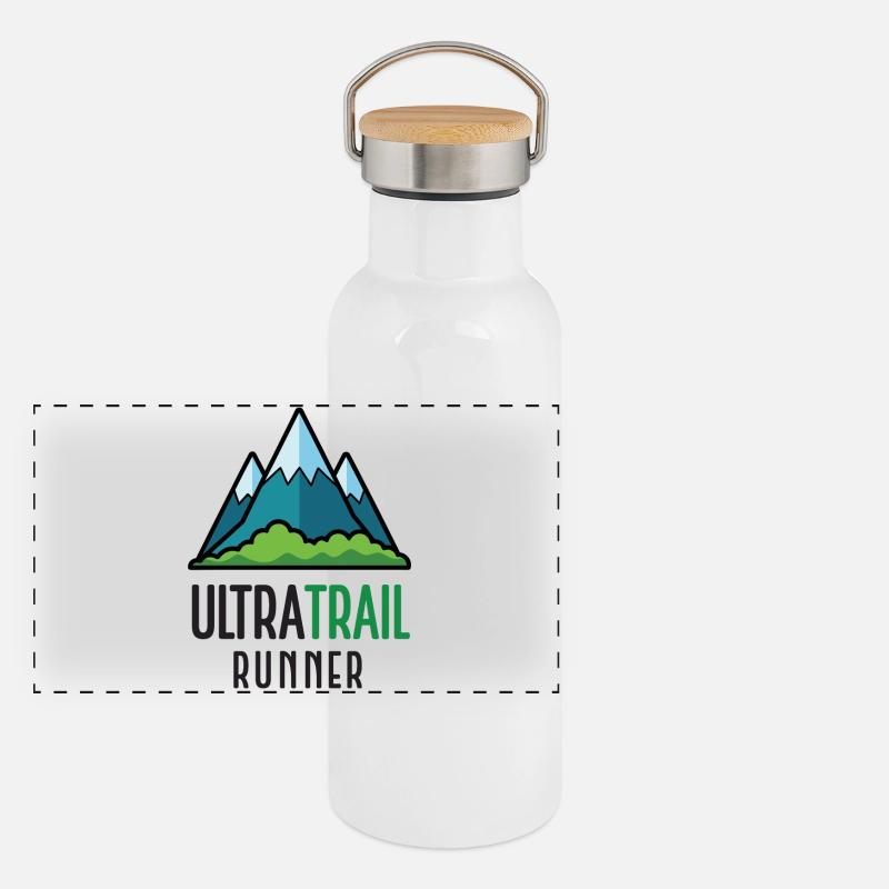 Ultra-Trailrunner Panorama Thermosflasche mit Bambusdeckel