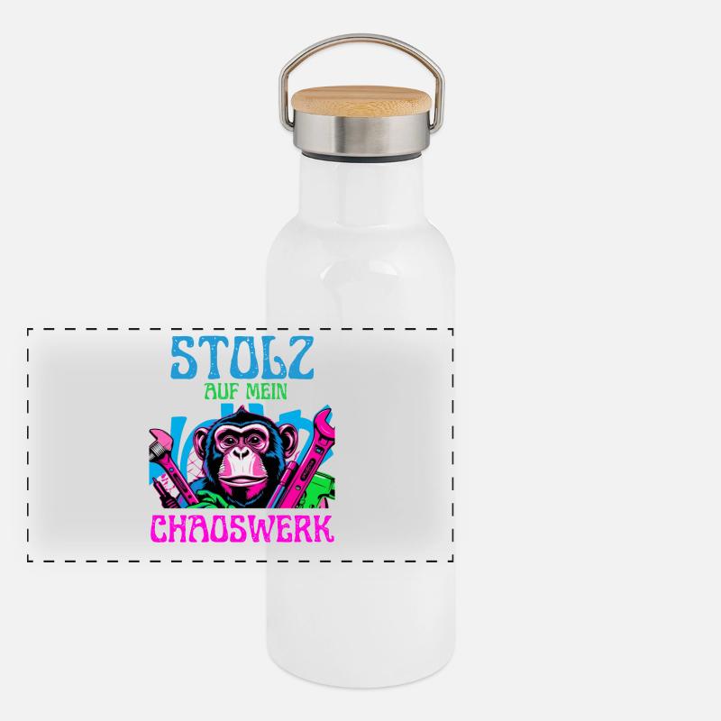 Proud of my chaos – DIY Monkey Panoramic Thermal Bottle with Bamboo Lid