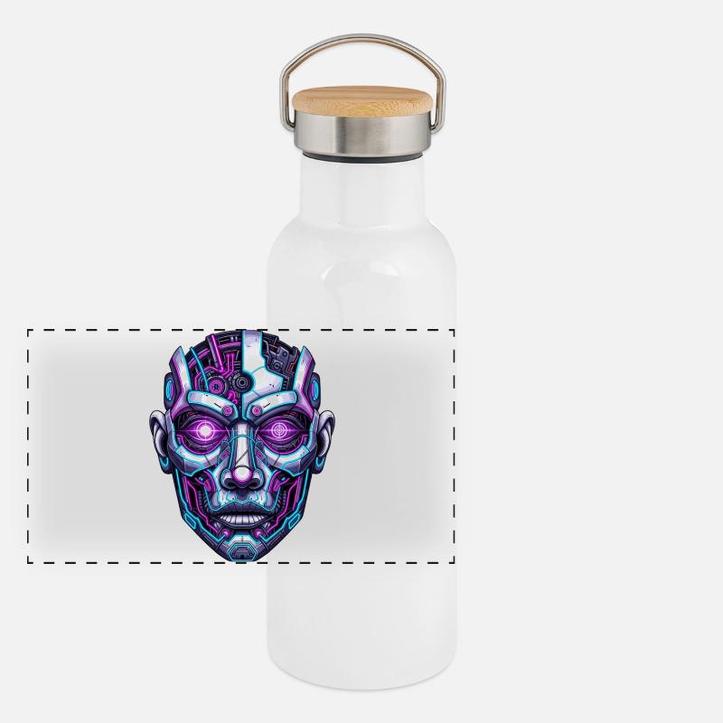 Space Head Panoramic Thermal Bottle with Bamboo Lid