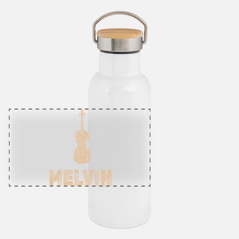 Panorama Thermosflasche mit Bambusdeckel