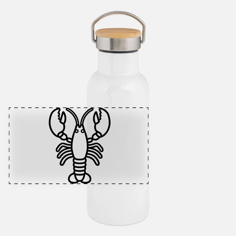 Hummer Panorama Thermosflasche mit Bambusdeckel