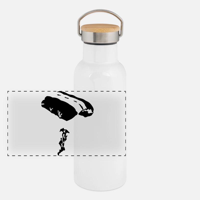 parachute Panoramic Thermal Bottle with Bamboo Lid