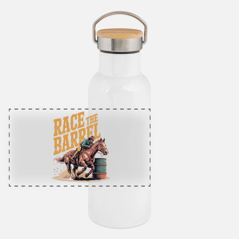 Rodeo Barrel Sprint Panoramic Thermal Bottle with Bamboo Lid