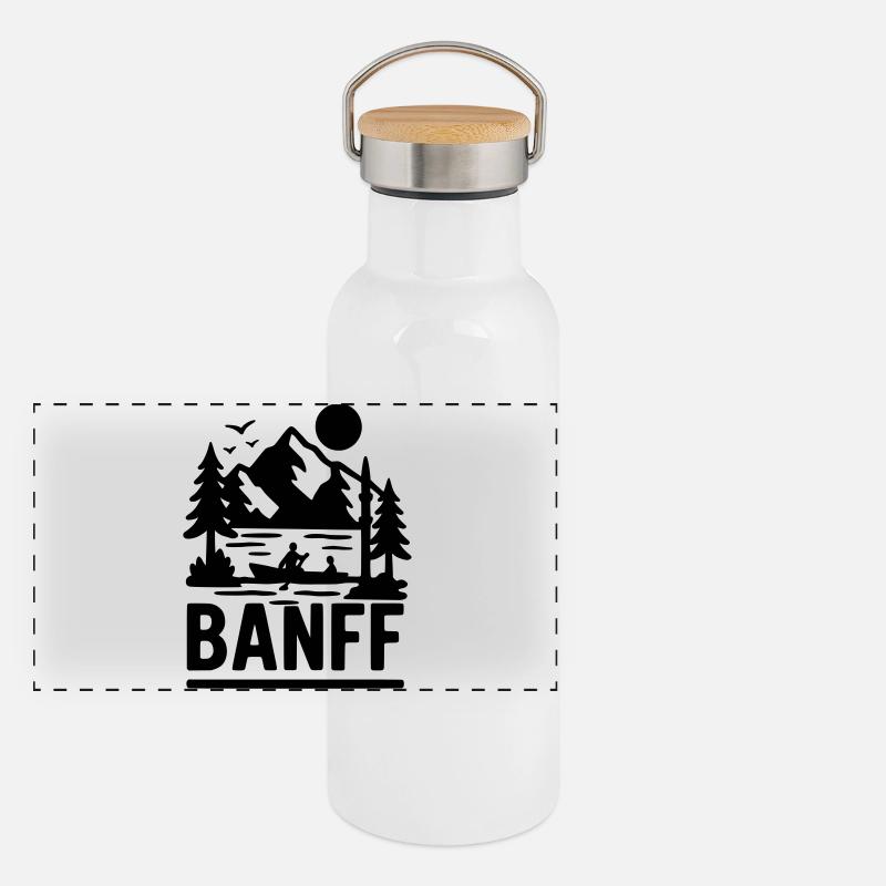 Parc national de Banff Gourde isotherme avec bouchon en bambou