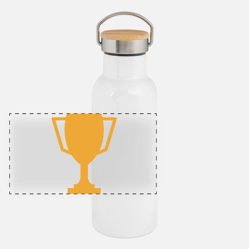 Trophäe Panorama Thermosflasche mit Bambusdeckel