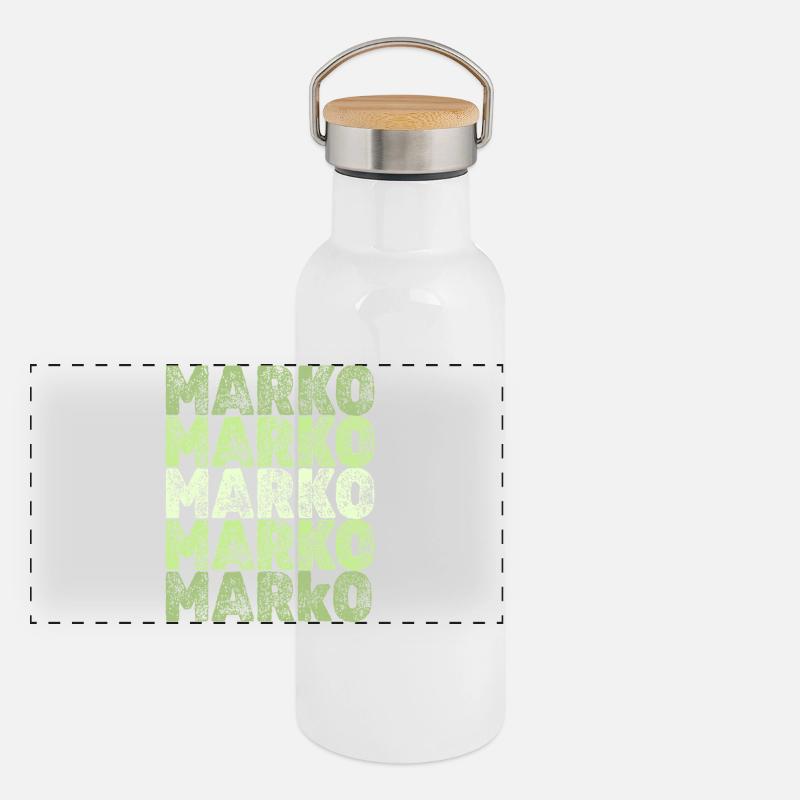 Cadeau pour Marko Gourde isotherme avec bouchon en bambou