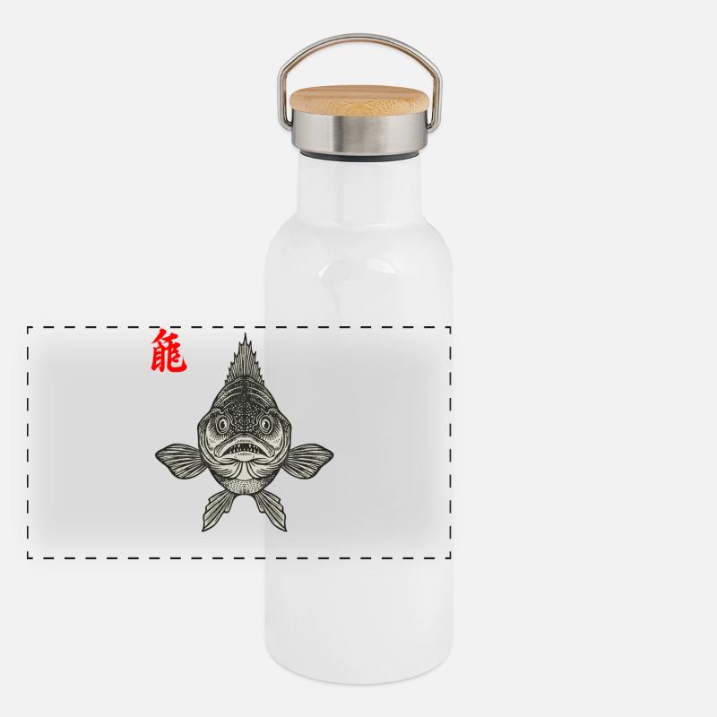 Zander Asian Gourde isotherme avec bouchon en bambou