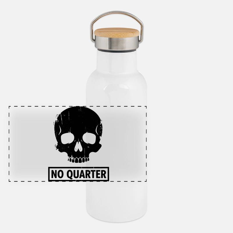 Aucun quartier accordé Gourde isotherme avec bouchon en bambou