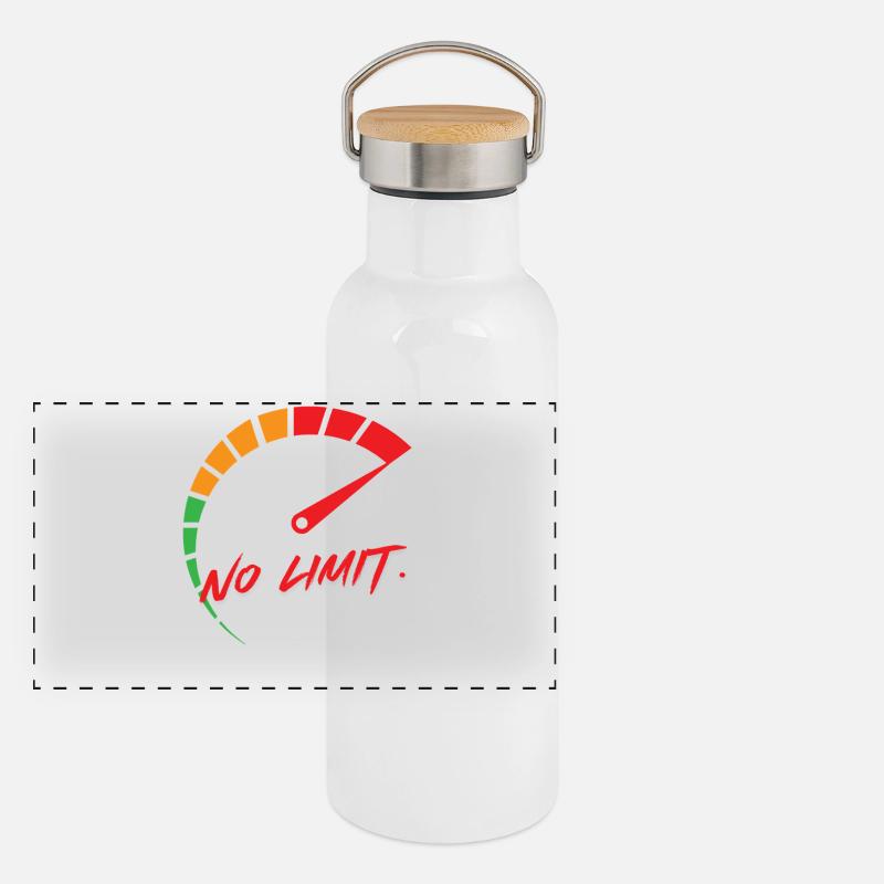 Sans limite : affichage de la vitesse Gourde isotherme avec bouchon en bambou