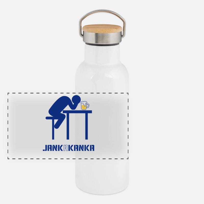 JANK A KANKA Panorama Thermosflasche mit Bambusdeckel
