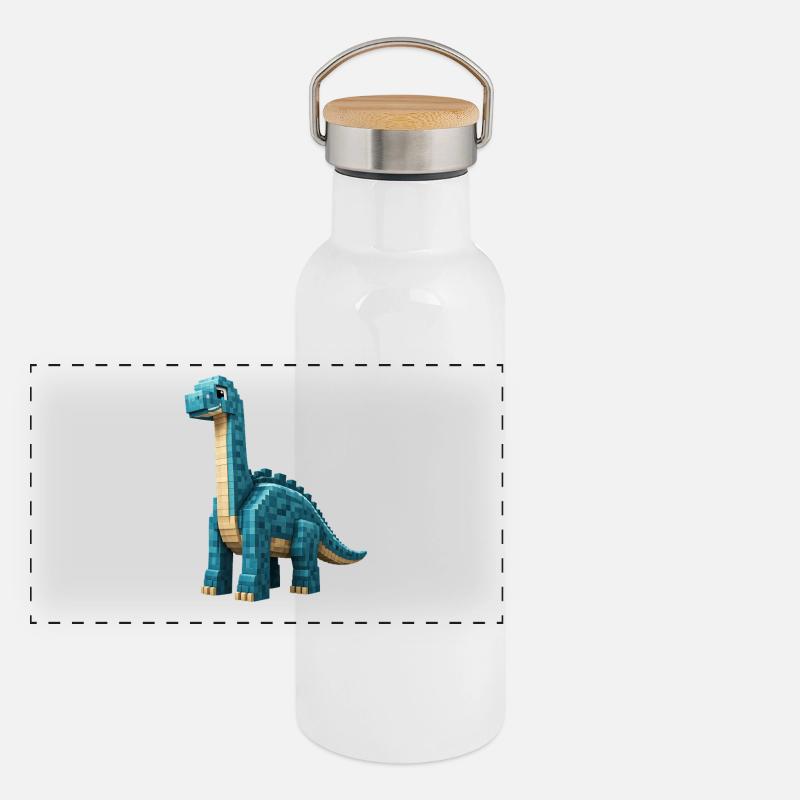 Panorama Thermosflasche mit Bambusdeckel
