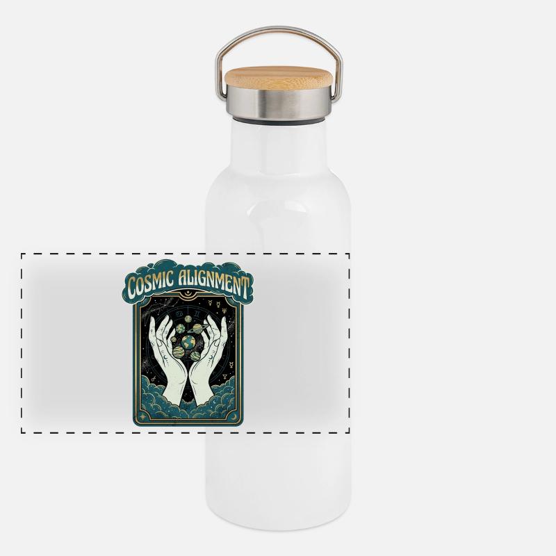 Monde Cosmique Gourde isotherme avec bouchon en bambou