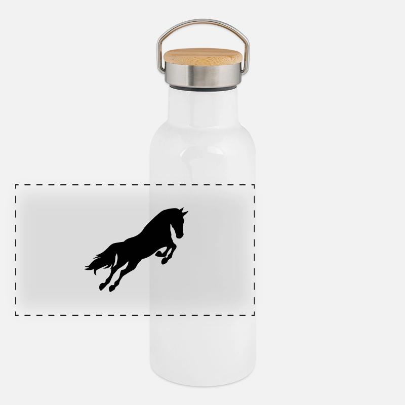 horse Gourde isotherme avec bouchon en bambou