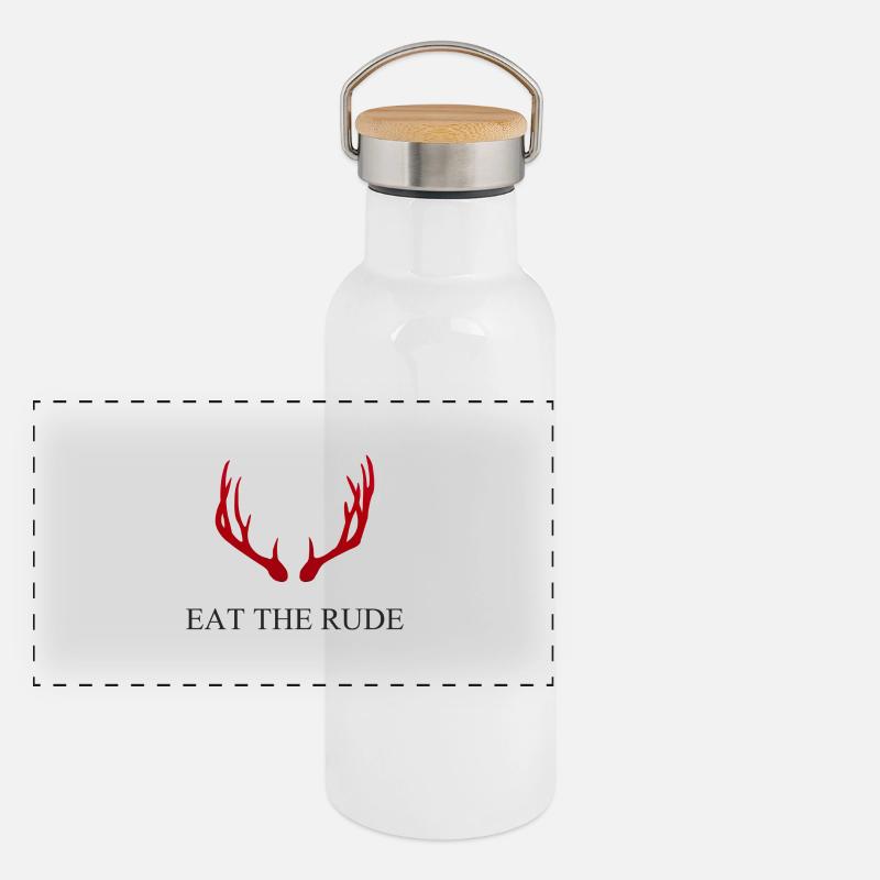 Hannibal - Eat the rude Gourde isotherme avec bouchon en bambou
