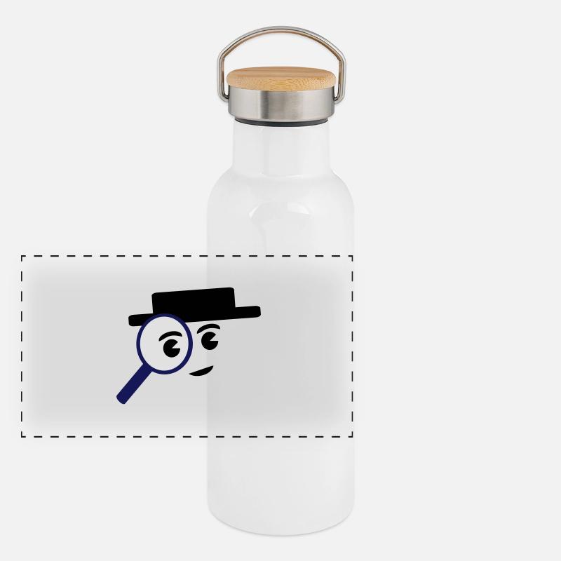 investigate Gourde isotherme avec bouchon en bambou