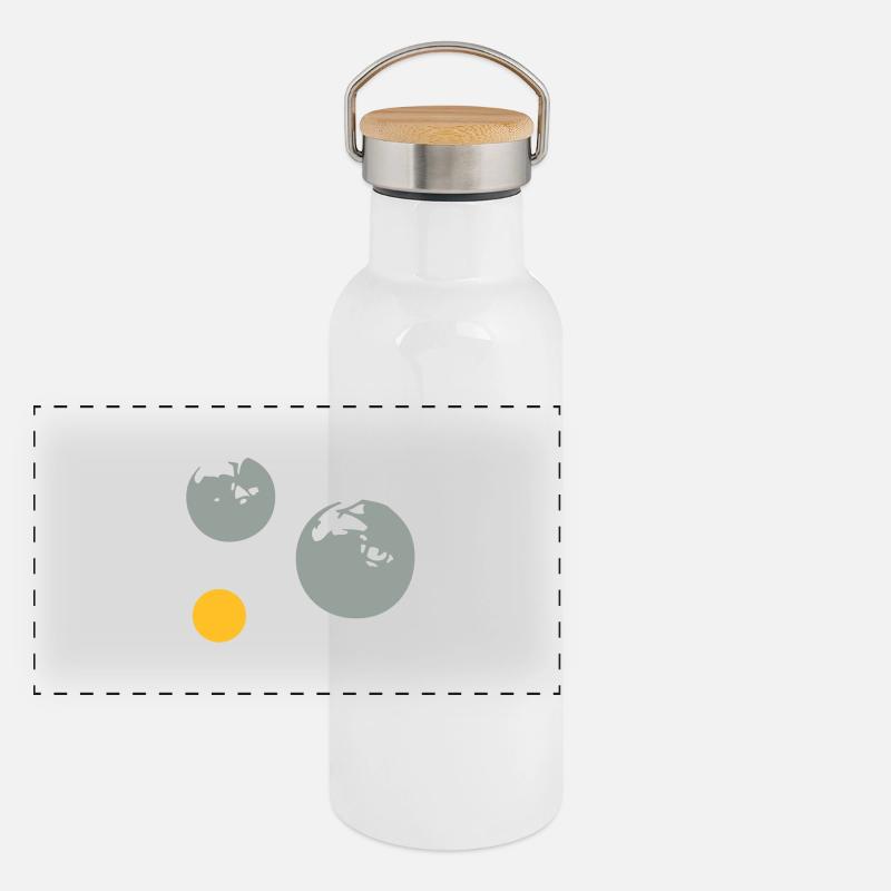 petanque ball cochonnet1512 Panoramic Thermal Bottle with Bamboo Lid