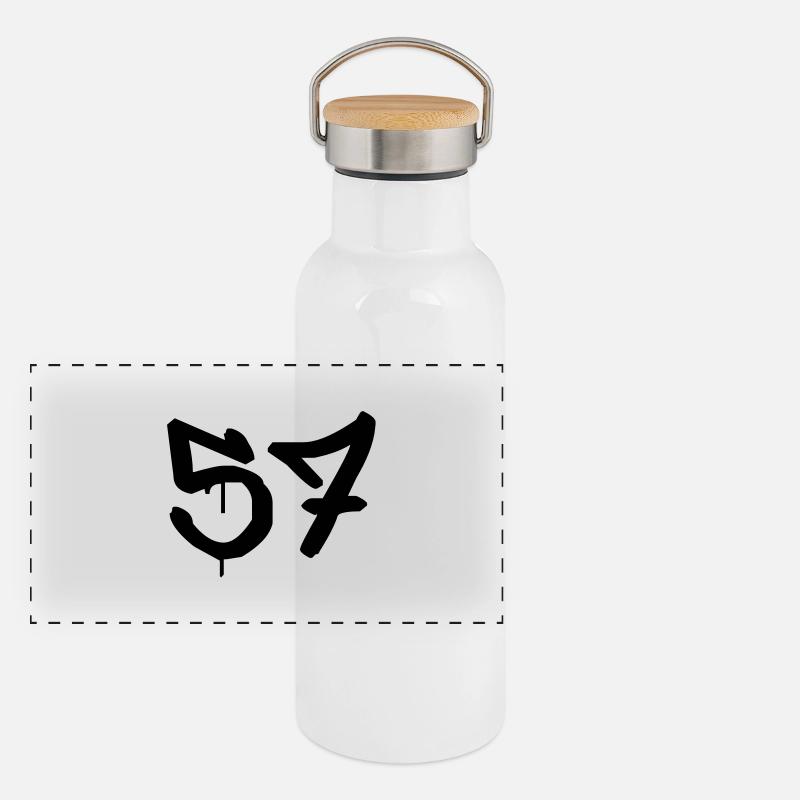 Tag : 57 Gourde isotherme avec bouchon en bambou