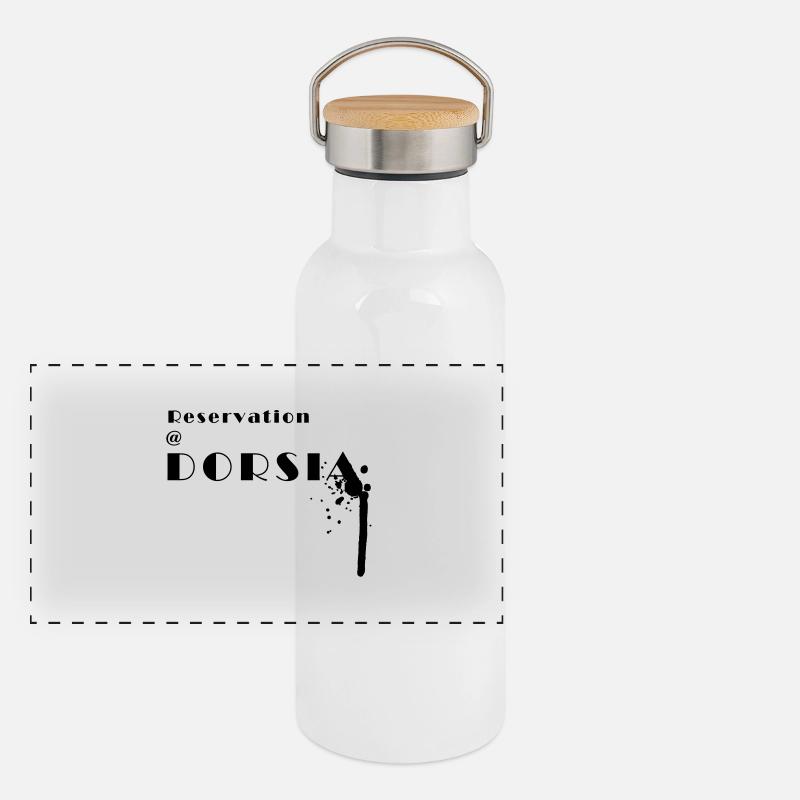 reservation at dorsia Gourde isotherme avec bouchon en bambou