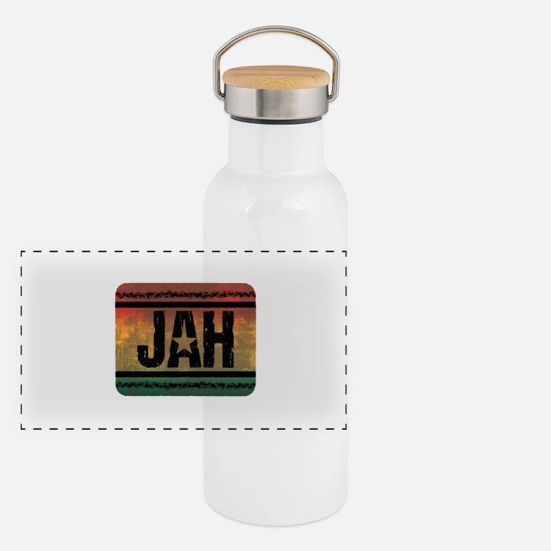 Jah Reggae Panoramic Thermal Bottle with Bamboo Lid