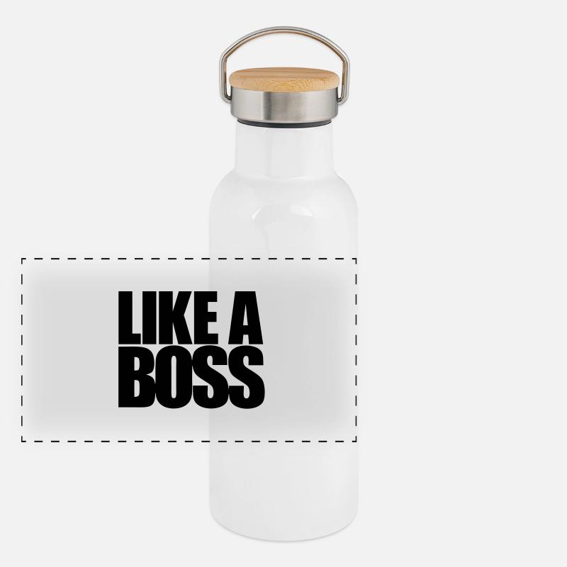 Like a Boss Panoramic Thermal Bottle with Bamboo Lid