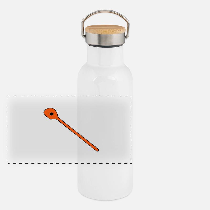 Kochloeffel 2 Panorama Thermosflasche mit Bambusdeckel