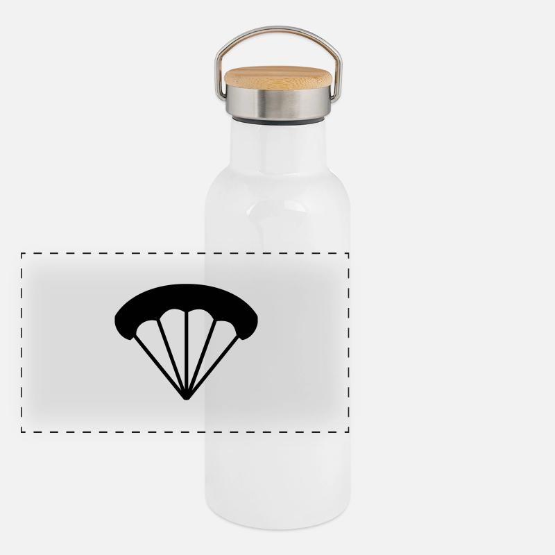 Parachute Gourde isotherme avec bouchon en bambou
