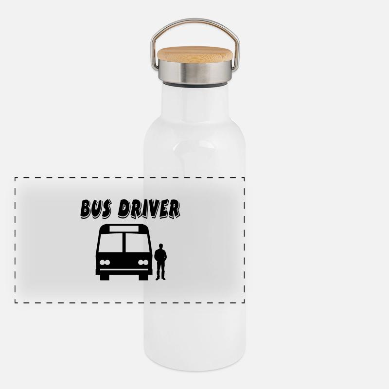 Bus Gourde isotherme avec bouchon en bambou