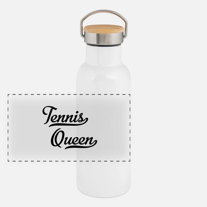 Tennis Queen Panoramic Thermal Bottle with Bamboo Lid