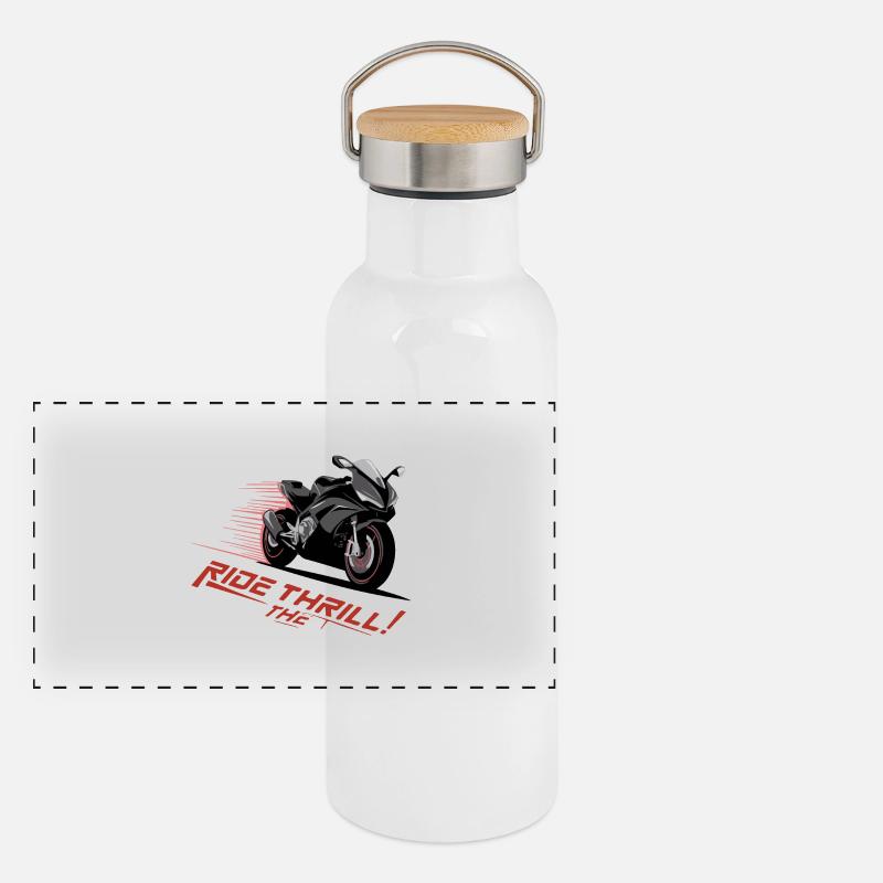 RIDE THE THRILL Panoramic Thermal Bottle with Bamboo Lid